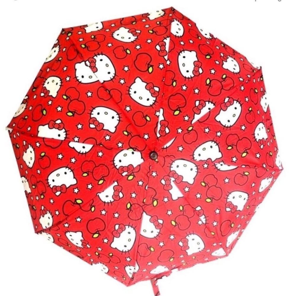 Hello Kitty Red Umbrella 11.5” NWT. Cute gift.